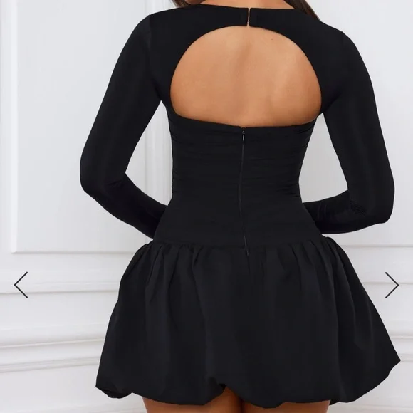 Oh Polly Longsleeve Bubble Mini Dress☕️ - Picture 5 of 12